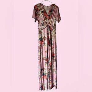 Beeson River pink floral long dress